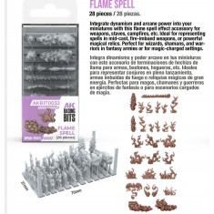 Basing Bit - Special Effects #Flame Spell (28pcs)