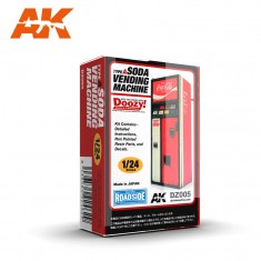1/24 Soda Vending Machine Type.A (resin, Decals & Instructions)