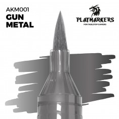 Acrylic Paint Marker for Tabletop Gamers - Gun Metal #PLAY MARKERS