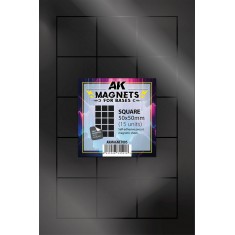 Square Pre-cut Magnets for Bases (15pcs, each 50 x 50 mm, self-adhesive)