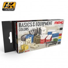 Acrylic Paint Set - Basics & Equipment Colours (6 x 17ml)