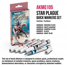 Quick Marker Set for Wargamers - Star Plague (5 colours)