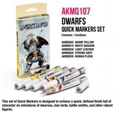 Quick Marker Set for Wargamers - Dwarfs (5 colours)