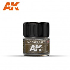 Real Colours Aircraft Acrylic Lacquer Paint - RAF Dark Earth (10ml)