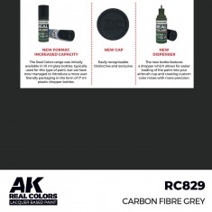Real Colours Lacquer Based Paint - Civil #Carbon Fibre Grey (17ml)