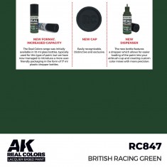 Real Colours Lacquer Based Paint - Civil #British Racing Green (17ml)
