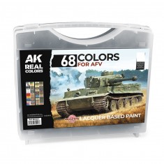 Real Colours Lacquer Paints set - BRIEFCASE 68 REAL Colours for AFV
