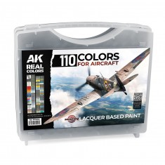 Real Colours Lacquer Paints set - BRIEFCASE 110 REAL Colours for AIRCRAFT