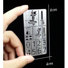 WWII German Black Knight Stencil (Masking) for 1/32, 1/35 Scale Models (80x40mm)