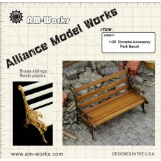 1/35 Park Bench Resin w/photoetch