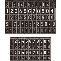 Painting Stencils for 1/35 WWII German Turret Numbers & Letters - Medium