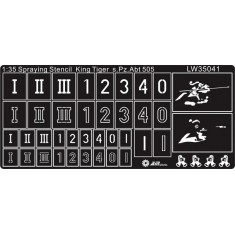 Painting Stencils for 1/35 WWII German King Tigers of sPz.Abt 505