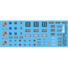 1/35 Vehicle Dials and Placards for SdKfz. 10 Demag D7