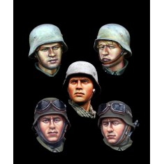 1/35 German Infantry Heads Set (5pcs)