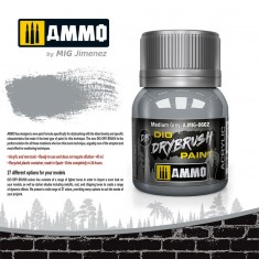 DIO Drybrush Acrylic Paint - Medium Grey (40ml)