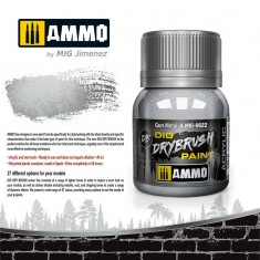 DIO Drybrush Acrylic Paint - Gun Metal (40ml)