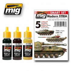 Modern Syrian Camouflage Colour Set for Syrian Vehicles (17ml x 3)
