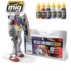 Acrylic Paint Set - Mechas and Robots Colours (17ml x 6)