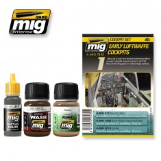Painting & Weathering Set - Early Luftwaffe Cockpits (17ml x 1, 35ml x 2)
