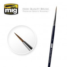 1/0 Premium Marta Kolinsky Round Brush