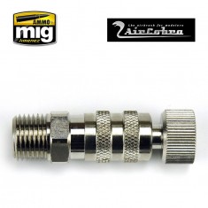 "Aircobra"  Airbrush Quick Dis-Connect Air Coupler Threaded For Hose 