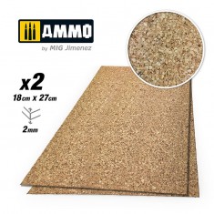 Create Cork - Medium Grain (2mm x 180mm x 270mm, 2pcs)