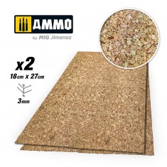 Create Cork - Thick Grain (3mm x 180mm x 270mm, 2pcs)