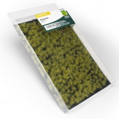 Layerd Tuft - Autumn Green Ochre 2mm and 6mm Fiber Tufts (170x110mm)