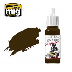 Acrylic Colours for Figures - Burnt Brown Red (17ml)
