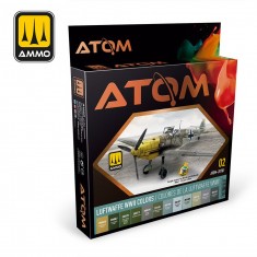 Acrylic Paints set - ATOM #WWII Luftwaffe Colours (12 jars, each bottle: 20ml)