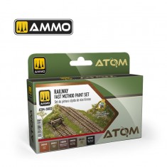 Acrylic Paints - ATOM #Railway Fast Method Set (6x 20ml)
