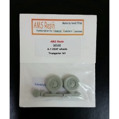 1/32 A-1 USAF Skyraider Wheels for Trumpeter kit