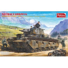 1/35 WWII German Multi-Turret Tank Panzerkampfwagen VI Neubaufahrzeug Krupp Version