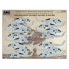1/35 USN/RAN/RDAF SH-60B/F, HH-60H, & MH-60R Low-Viz Seahawk Vol.1 for Kitty Hawk kits
