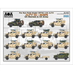 1/35 JLTV #1 Decal - USMC/US Army M1278 for Rye Field Model