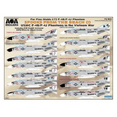 1/72 Spooks from the Beach Decal Vol.1 - USMC F-4B/J Phantoms in the Vietnam War for Fine Molds