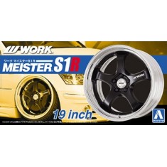 1/24 19inch Work Meister S1R Wheels & Tyres Set (4 Wheels + 4 Tyres)