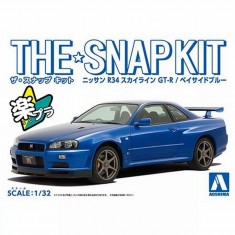 1/32 Snap Nissan R34 Skyline GT-R (Bayside Blue)