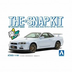 1/32 Snap Nissan R34 Skyline GT-R (White)