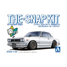 1/32 Snap Nissan Skyline 2000 GT-R Custom Wheel (White)