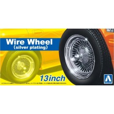 1/24 Wire Wheel (Silver Plating) 13inch (TUNED PARTS No.109)