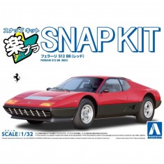 1/32 Ferrari 512 BB (Red, Snap Kit)