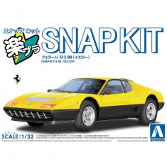 1/32 Ferrari 512 BB (Yellow, Snap Kit)