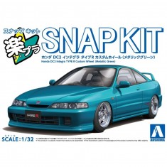 1/32 Honda DC2 Integra Type R Custom Wheels (Metallic Green)