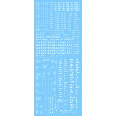 1/35 US Vehicle Exterior and Interior Stencils (White) 