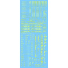 1/35 US Vehicle Exterior and Interior Stencils (Yellow) 