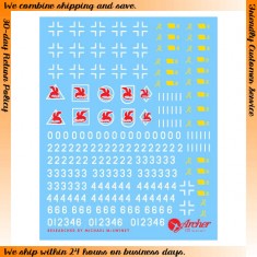 Dry Transfers for 1/35 Panzer III Ausf J 6th Company