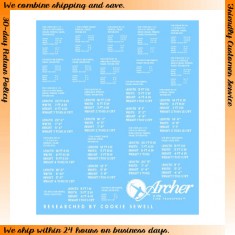 1/35 British D-Day Shipping Stencils for Soft-skinned Vehicles (White) 