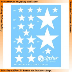 1/35 US Vehicle Stars for Shermans (white)