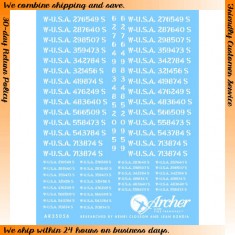 1/35 Early War Registration Codes (Stencil, White) for Trucks &Ambulances